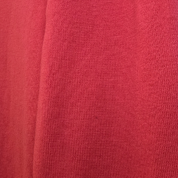 Repeat 100% Cotton 3/4 Sleeve Scoop Neck Top | Coral Red | M Quiet Luxury - Picture 10 of 12